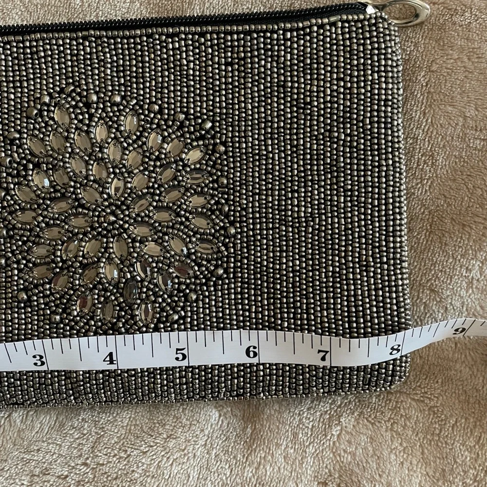 Bamboo Trading Company elegant beaded wristlet/clutch